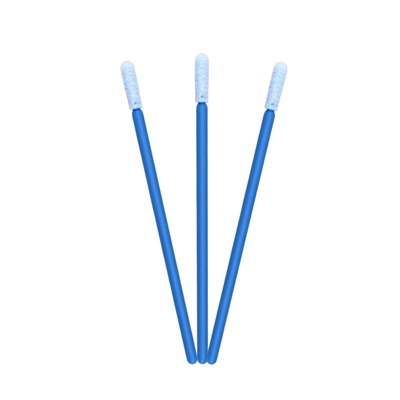 CM FS1702 ইন্ডাস্ট্রিয়াল মাইক্রোফিব ফোম টিপ সোয়াব রাউন্ড হেড ব্লু হ্যান্ডেল